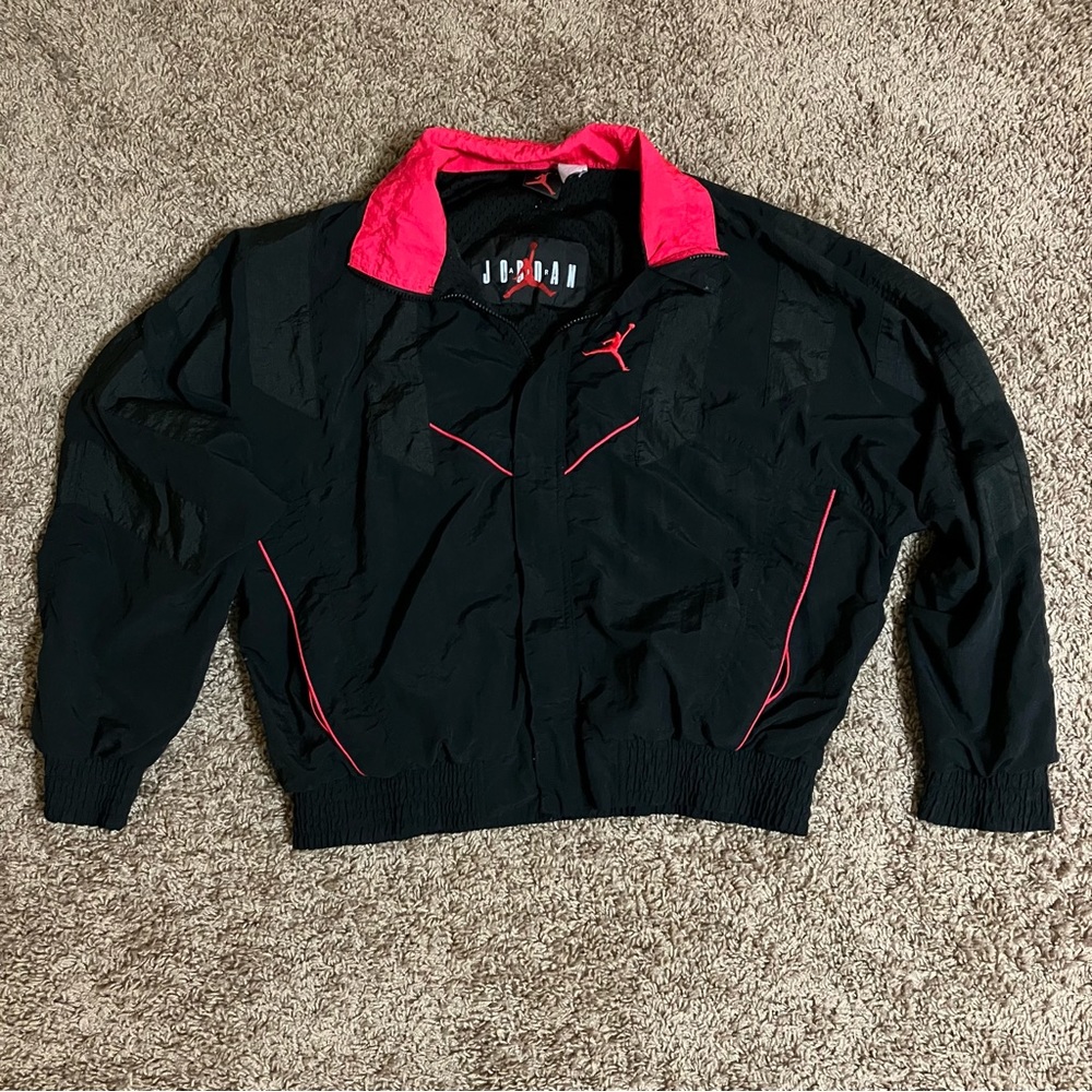COPY - 🔥 Vintage | Air Jordan | Windbreaker Jacket| MED Infrared/Black 🔥